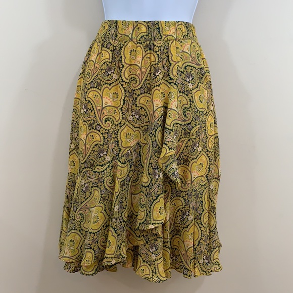 Jupe Florale Magenta Ann Taylor Loft - Taille XS Petite, Style Bubble, Occasion Très Bon état